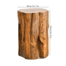 LUYOUBOZHU Vase Stand Imitation Wooden Pile Resinous Plant Base, Multifunctional Decorative Display Stand