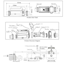 Salt Water Pool Chlorinator System Salt Chlorine Generator EC12