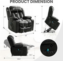 Ergonomic Power Lift Recliner Chair for Elderly with Massage Heat