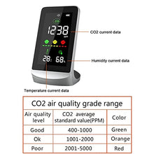 ASWRTYJO 3in1 Smart CO2 Digital Meter Indoor Temperature Humidity Sensor Tester Air Quality Monitor Carbon Dioxide Detector CO2 Analyzer