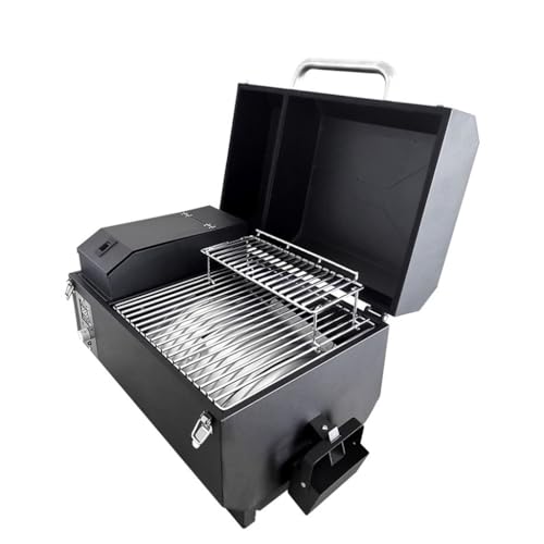 AFPSDLFJDLS Electric Grill Portable Barbecue Rack For Home Use Meat Black Adjustable Temperature