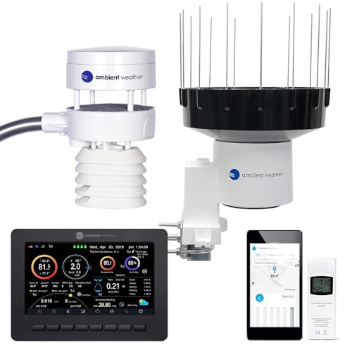 Ambient Weather WS-5000 Ultrasonic Smart Weather Station with AWN+ Included
