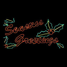 Generic LED Rope Light Seasons Greetings with Holly Motif 96 Inch