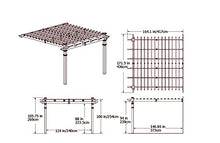 New England Arbors Freemont 12' x 12' Attached Vinyl Pergola