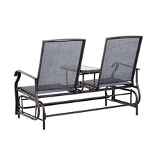 Patio Glider Rocking Chair Bench Loveseat 2 Person Rocker Deck Outdoor Furniture