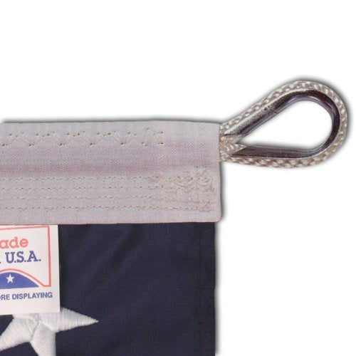 Eder Flag Endura-Nylon U.S. Outdoor Flag 20 x 38 Foot White