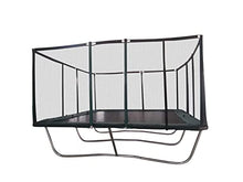 Galactic Xtreme Rectangle Gymnastic Trampoline with Safety Net Black and Green