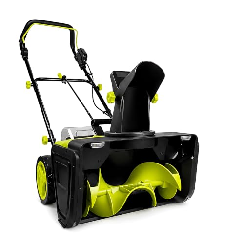 QIUNAOZI Hand Push Snow Sweeper, Nylon Spiral Blade, for Driveway Clearing