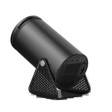 YMGSCC Outdoor Portable Projector for Home Use Projecting Onto White Wall