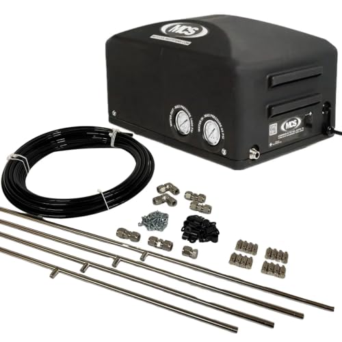 MCS Products .5 GPM Fully Enclosed Misting Pump with 64ft. Stainless Mist Line Kit