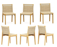 WholesaleTeakFurniture Qty 6 - Grade-A Teak Wood Luxurious Solo/Single SEMA Armless Chairs #26SeAL