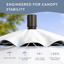 California Umbrella 10-Year Protection 11-Ft Outdoor Patio Umbrella, Pacifica Fade-Resistant Fabric, Crank Lift, 8-Rib Aluminum Frame, Bronze Pole, Natural