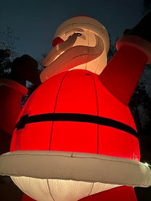 OZIS Giant 26Ft Inflatable Santa Claus with Bag Red