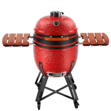 ROOMTEC 23.5-Inch Kamado Charcoal Grill Portable Camping Grill Blaze Red