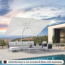 120'' x 156'' Square Economical Large White Umbrella With 360° Rotation