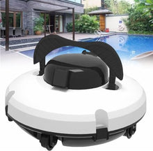 KANGJIEM Fully Automatic Pool Vacuum Cleaner, Cordless Robotic Swimming Pool Cleaner Wall-Climbing Underwater Cleaner with Smart Navigation and Top Load Filter for Ground Swimming