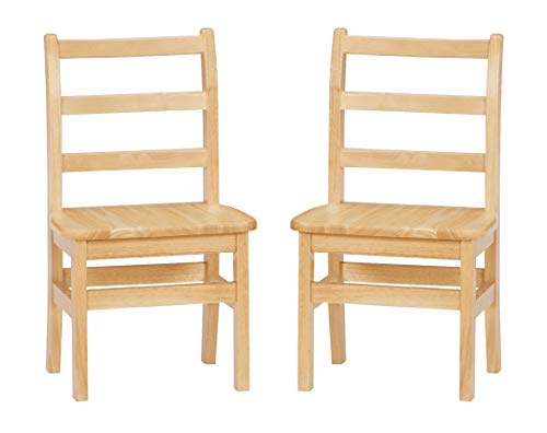 Jonti-Craft Instructor's Ladderback Chair 12" Height Pair Beige