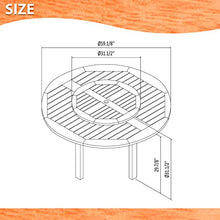 Amazonia Arezzo 7-Piece Outdoor Round Lazy Susan Dining Table Set Teak Finish