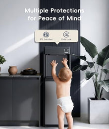 ecozy 4-in-1 Bottom-Loading Water Dispenser with Ice Maker, ECO Mode
