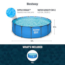 Bestway Steel Pro MAX 15’ x 48" Above Ground Pool, Pools Only, 2-Pack