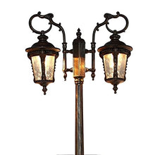 UBNMIUBV Outdoor Lamp Post Light, Creative Outdoor Ip55 Waterproof Landscape High Pole Street Light Landscape Double Column Lamp Villa Community Pillar Lighting Garden Retro Court,2.10cm