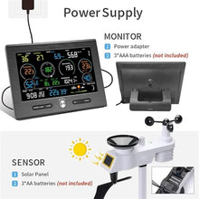 RKUVPAE Wireless Weather Station with Outdoor Sensor, 7-in-1 Weather Station with Weather Forecast, for Outdoor Humidity, Temp, Air Pressure