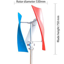 ZXINXIN Vertical Wind Generator Wind Wheel Wind Turbine Wind Power Plant 12V/24V with Controller Power Turbine Vertical 3 Blade Outdoor 24V