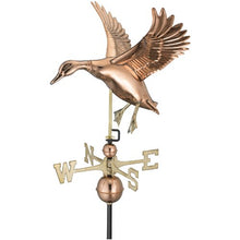 Good Directions Polished Copper Landing Duck Weathervane – Decorative Rooftop Accent for Barns, Homes, Sheds, and Cupolas – Durable & Handcrafted