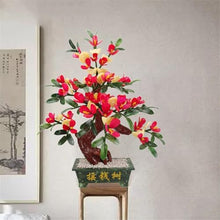 YXIANG56Q Fake Plants Artificial House Plants Decoration Jade Bonsai Chinese Ornament for Balcony Garden Bonsai Tree(Large)