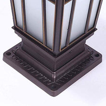 YOtat Outdoor Ip65 Waterproof Column Lamp E27 Single Head Table Lamp Garden Landscape Lawn Villa Base Street Lamp Corridor Fence Lamp