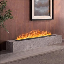 Atomized Fireplace Water Steam Fireplace Recessed Remote Control Simulation Flame Flame Household(Medium)