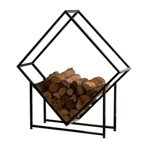 IEDFHJU Firewood Rack Wrought Iron Firewood Storage Rack
