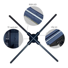 3D 4 Blades 65cm 4k Fan Hologram Screen Logo 3D Hologram Fan