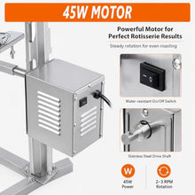 TBANVOO Outdoor Rotisserie Grill Kit, Electric Spit Roaster Stand