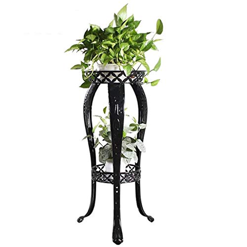 MIIKHI Plant Stands,I Flower Stand,Indoor Balcony Multi Storey Flower Pot Shelves Living Room Shelfnishings/Black