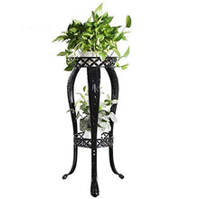 MIIKHI Plant Stands,I Flower Stand,Indoor Balcony Multi Storey Flower Pot Shelves Living Room Shelfnishings/Black