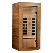 DYNAMIC SAUNAS Elite 1-Person Infrared Sauna with Red Light Therapy