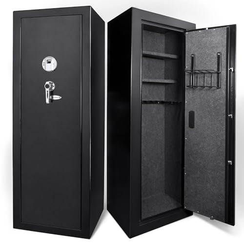 BARSKA Quick Access Biometric Rifle Safe Black