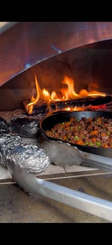 Outdoor Kucht Wood Fired Gas Pizza Oven in Stainless Steel