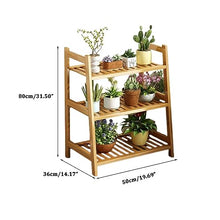 Anticorrosive And Moisture-proof Wooden Flower Stand Simple Plant Trellis Classical Ladder Holders Easy To Install Ladder Frame For Garden Living Room Plant Display Rack Stepped Plant Trellis