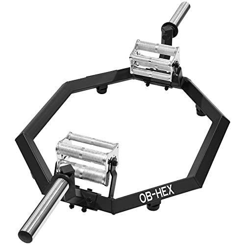 Valor Fitness OB-HEX Super Hex Trap Bar Black and Chrome