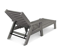 POLYWOOD AC2678-1TE Captain Chaise with Arms, Teak