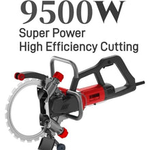 Toroidal Electric Concrete Saw, 8800W/9500W Portable Concrete Cutting Saw, 270mm Cut Depth, 3000RPM, Ring Saw Wall Cutting Machine for Stone, Metal, Marble,9500W