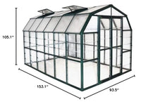 Palram Canopia Grand Gardener 8' x 12' Greenhouse Dark Green