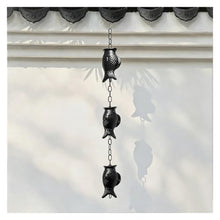 RNLFSP Weather Resistant Rain Chain with Fish Design, Aluminium Alloy