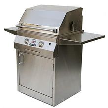 Solaire 27-Inch Deluxe Infrared Natural Gas Grill on Square Cart Base, Stainless Steel