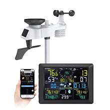 Weather Station,WiFi Weather Station,Home Weather Stations with Rain Gauge,Wind Speed,Barometer,Moon Phase