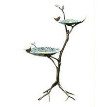 Verdigris Finish Gossiping Birds Bird Feeder Outdoor Décor