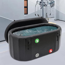 Inflatable Ice Bath Tub for Athletes, Large Portable Cold Plunge Pool with Pump & Repair Kit, 97.7 Gal PVC Recovery Tub for Muscle Relief, Outdoor Indoor Cold Soak Spa