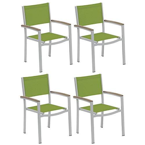 Oxford Garden Travira Sling Armchair Set of 4 Go Green